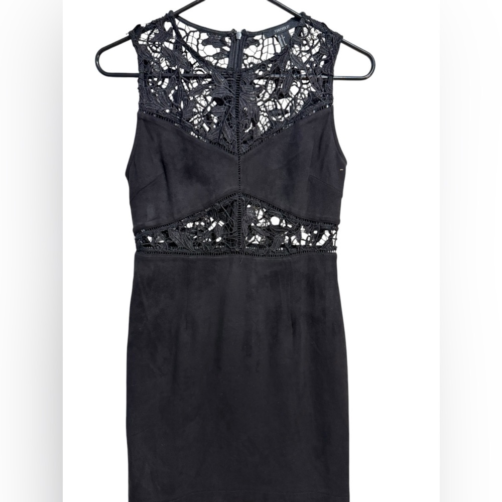 Lacey Forever 21 Elegant Black Lace Dress